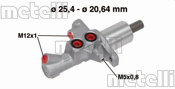 METELLI Hovedbremsecylinder 050748 for MERCEDES-BENZ