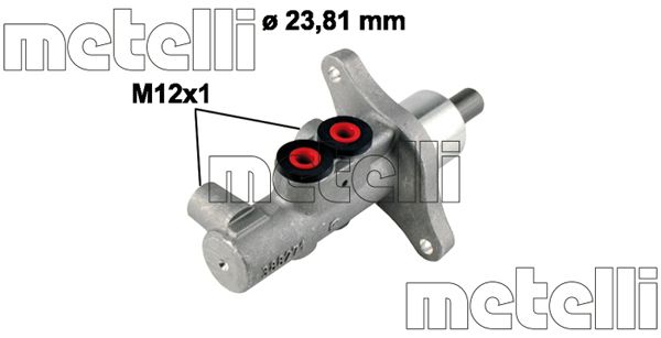 METELLI Hovedbremsecylinder 050776 for SKODA