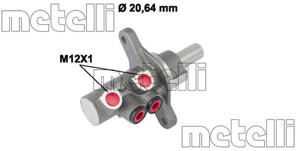 METELLI Hovedbremsecylinder 050787 for PEUGEOT TOYOTA