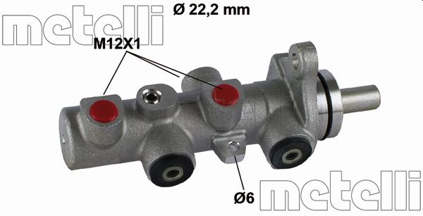 METELLI Hovedbremsecylinder 050793 for HYUNDAI KIA