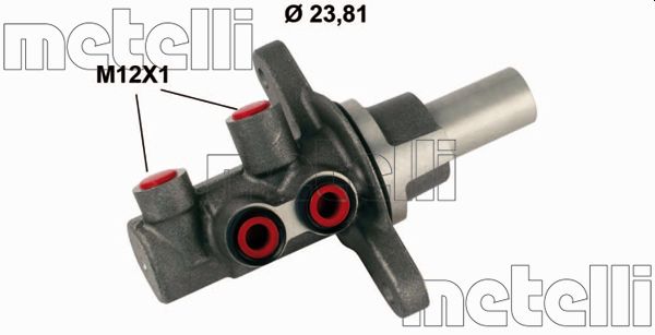 METELLI Hovedbremsecylinder 050842 for TOYOTA
