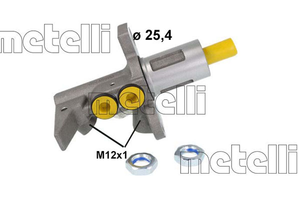 METELLI Hovedbremsecylinder 050889 for AUDI (FAW)