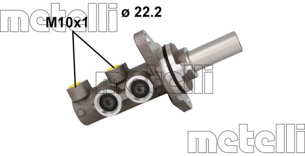 METELLI Hovedbremsecylinder 051165 for TOYOTA