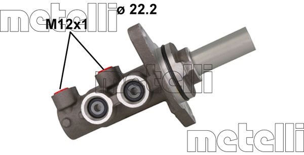 METELLI Hovedbremsecylinder 051164 for MAZDA