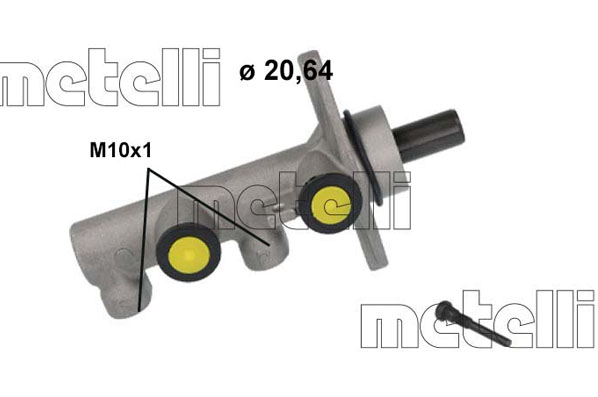 METELLI Hovedbremsecylinder 051239 for KIA
