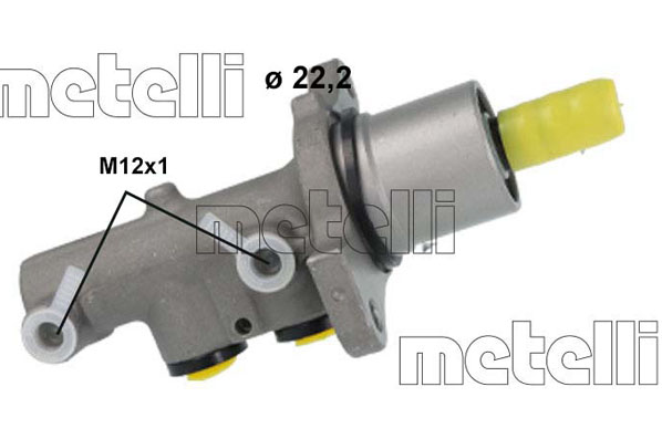 METELLI Hovedbremsecylinder 051237 for MITSUBISHI SMART