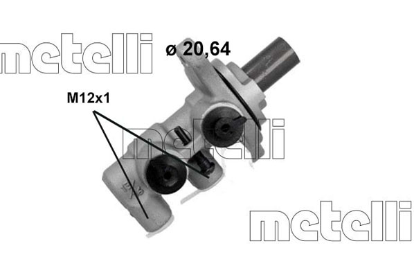 METELLI Hovedbremsecylinder 051241 for KIA