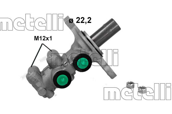 METELLI Hovedbremsecylinder 051262 for PEUGEOT