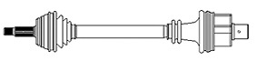 METELLI Drivaksel 170396