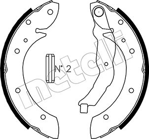 METELLI Bremsebakkesæt 530015 for BMW