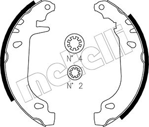 METELLI Bremsebakkesæt 530022 for CITROËN PEUGEOT