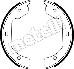 METELLI Bremsebakkesæt, parkeringsbremse 530019 for BMW VW