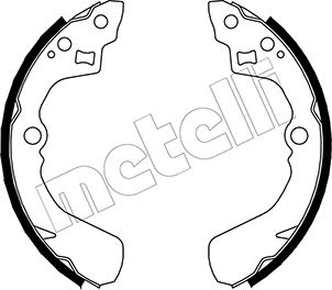 METELLI Bremsebakkesæt 530037 for DAIHATSU SUZUKI TATA