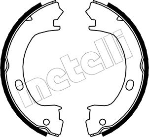 METELLI Bremsebakkesæt, parkeringsbremse 530031 for CHRYSLER