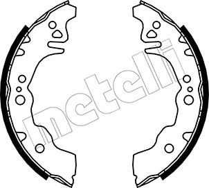 METELLI Bremsebakkesæt 530043 for DAIHATSU TOYOTA