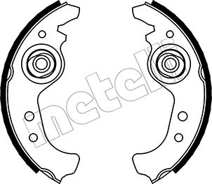 METELLI Bremsebakkesæt 530063 for ZASTAVA FIAT SEAT AUTOBIANCHI FSO