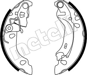 METELLI Bremsebakkesæt 530083 for FIAT