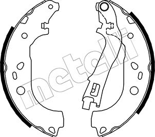 METELLI Bremsebakkesæt 530088 for FIAT OPEL