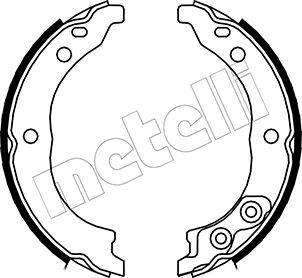 METELLI Bremsebakkesæt, parkeringsbremse 530089 for FIAT PEUGEOT