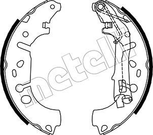 METELLI Bremsebakkesæt 530093 for OPEL TALBOT FIAT