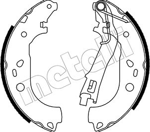 METELLI Bremsebakkesæt 530099 for FIAT CITROËN PEUGEOT