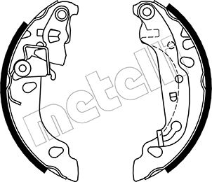 METELLI Bremsebakkesæt 530137 for FORD