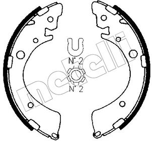 METELLI Bremsebakkesæt 530153 for HONDA