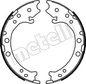 METELLI Bremsebakkesæt, parkeringsbremse 530162 for HONDA