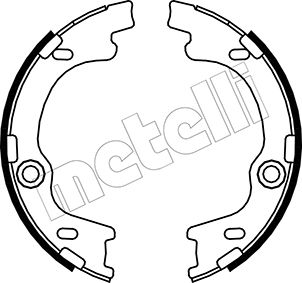 METELLI Bremsebakkesæt, parkeringsbremse 530185 for HYUNDAI