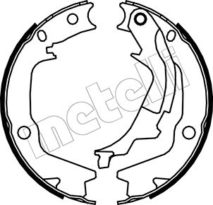 METELLI Bremsebakkesæt, parkeringsbremse 530186 for HYUNDAI KIA
