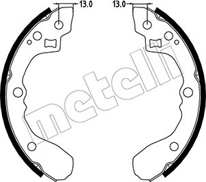 METELLI Bremsebakkesæt 530220 for KIA