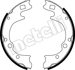 METELLI Bremsebakkesæt 530221 for KIA MAZDA HYUNDAI ASIA MOTORS