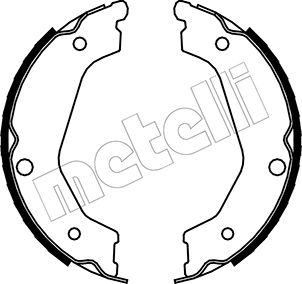 METELLI Bremsebakkesæt, parkeringsbremse 530227 for KIA