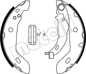 METELLI Bremsebakkesæt 530235 for MERCEDES-BENZ