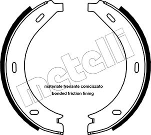 METELLI Bremsebakkesæt, parkeringsbremse 530236 for MERCEDES-BENZ