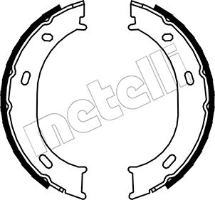METELLI Bremsebakkesæt, parkeringsbremse 530239 for MERCEDES-BENZ VW