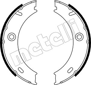 METELLI Bremsebakkesæt, parkeringsbremse 530240 for MERCEDES-BENZ VW