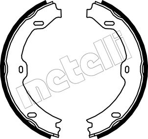 METELLI Bremsebakkesæt, parkeringsbremse 530243 for MERCEDES-BENZ