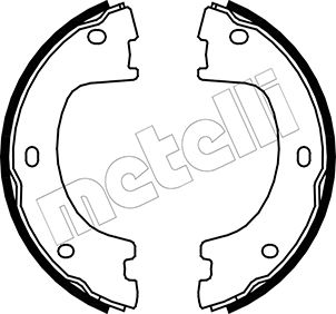 METELLI Bremsebakkesæt, parkeringsbremse 530249 for DODGE MERCEDES-BENZ VW