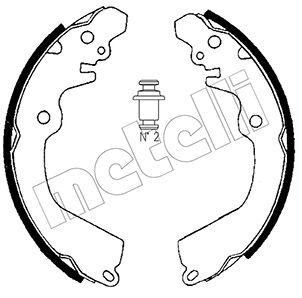 METELLI Bremsebakkesæt 530257 for DAIHATSU MITSUBISHI TOYOTA