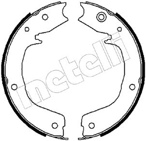 METELLI Bremsebakkesæt, parkeringsbremse 530267 for MITSUBISHI