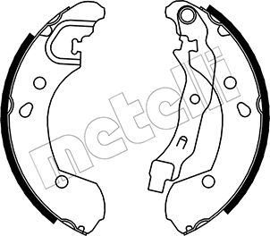 METELLI Bremsebakkesæt 530290 for NISSAN RENAULT