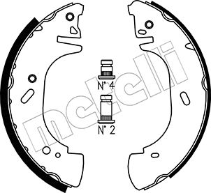 METELLI Bremsebakkesæt 530313 for OPEL