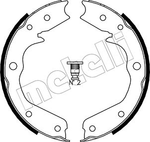 METELLI Bremsebakkesæt, parkeringsbremse 530315 for OPEL ISUZU HONDA GREAT WALL