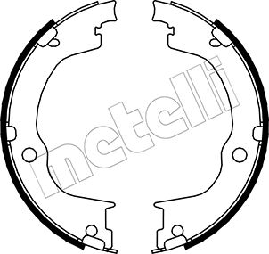 METELLI Bremsebakkesæt, parkeringsbremse 530317 for OPEL SUZUKI