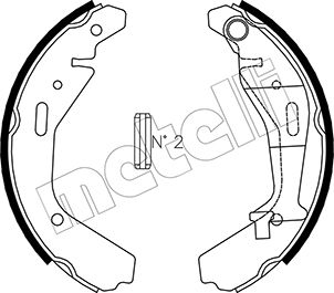 METELLI Bremsebakkesæt 530318 for OPEL SUZUKI