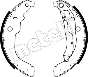 METELLI Bremsebakkesæt 530333 for CITROËN PEUGEOT