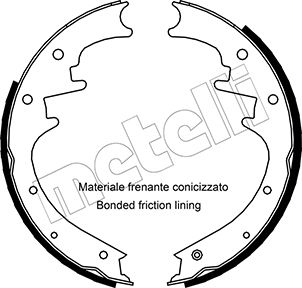 METELLI Bremsebakkesæt 530352 for JEEP