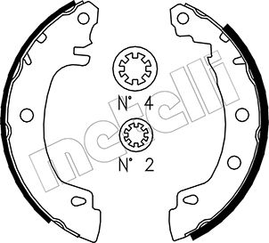 METELLI Bremsebakkesæt 530353 for RENAULT