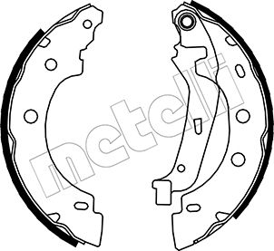 METELLI Bremsebakkesæt 530355 for NISSAN RENAULT